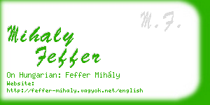 mihaly feffer business card